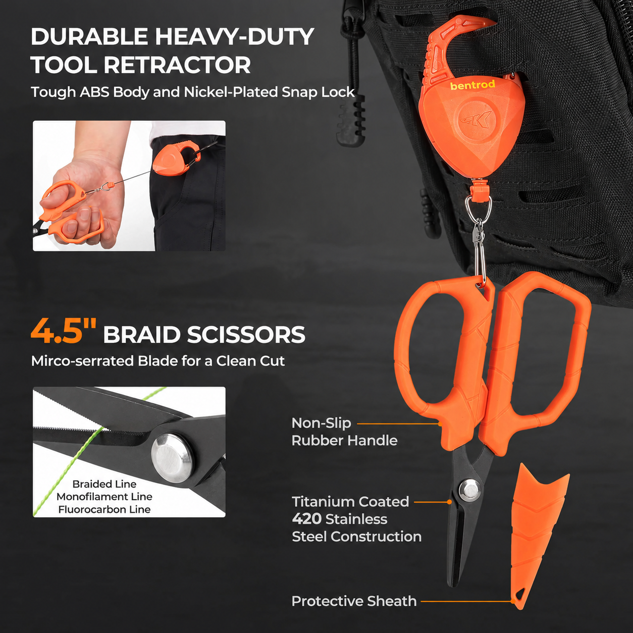 Corrosion-Resistant Fishing Scissors