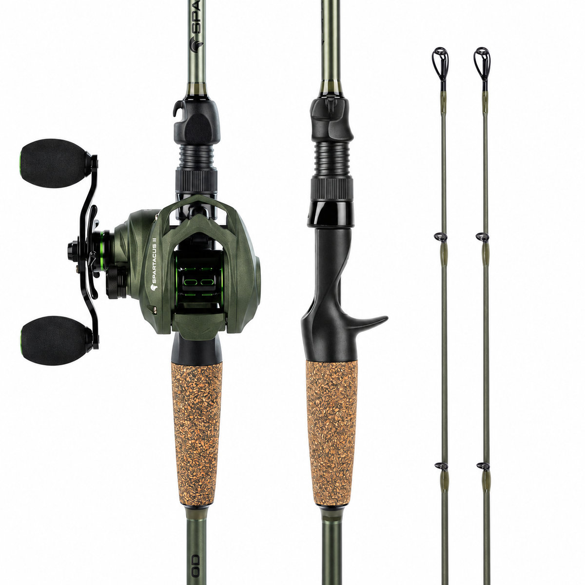 Spartacus II Twin-Tip Baitcaster Rod and Reel Combo