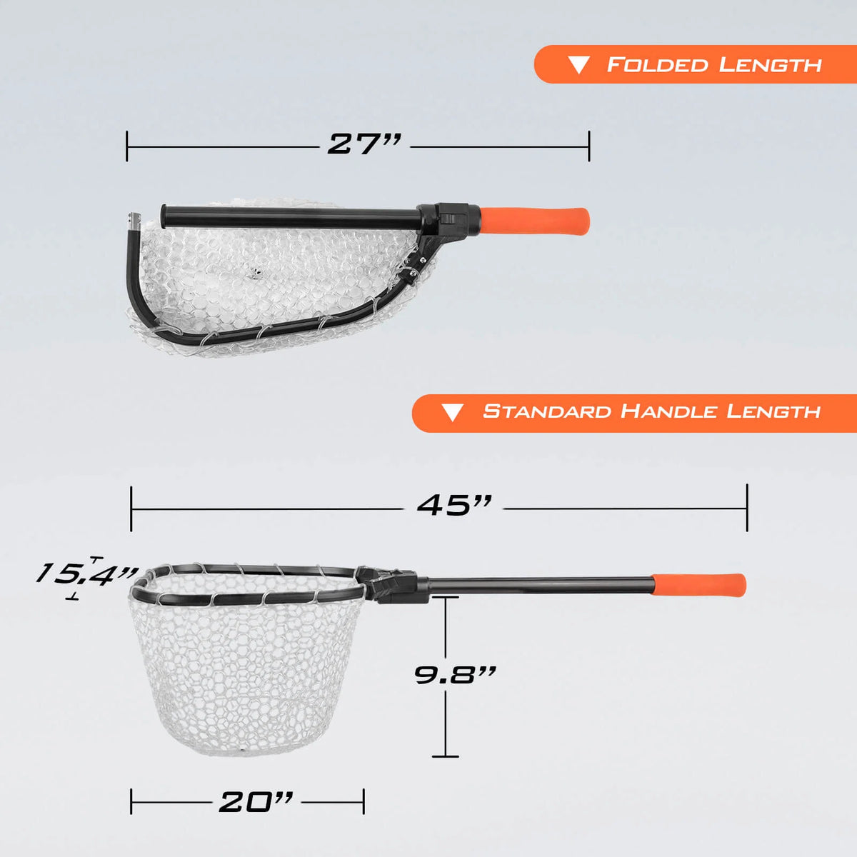 Brutus Foldable Extendable Fishing Net