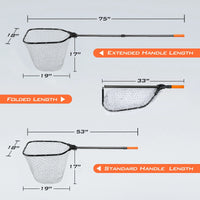 Brutus Foldable Extendable Fishing Net