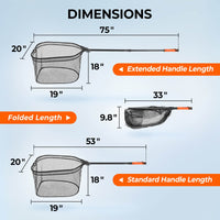 Brutus Foldable Extendable Fishing Net
