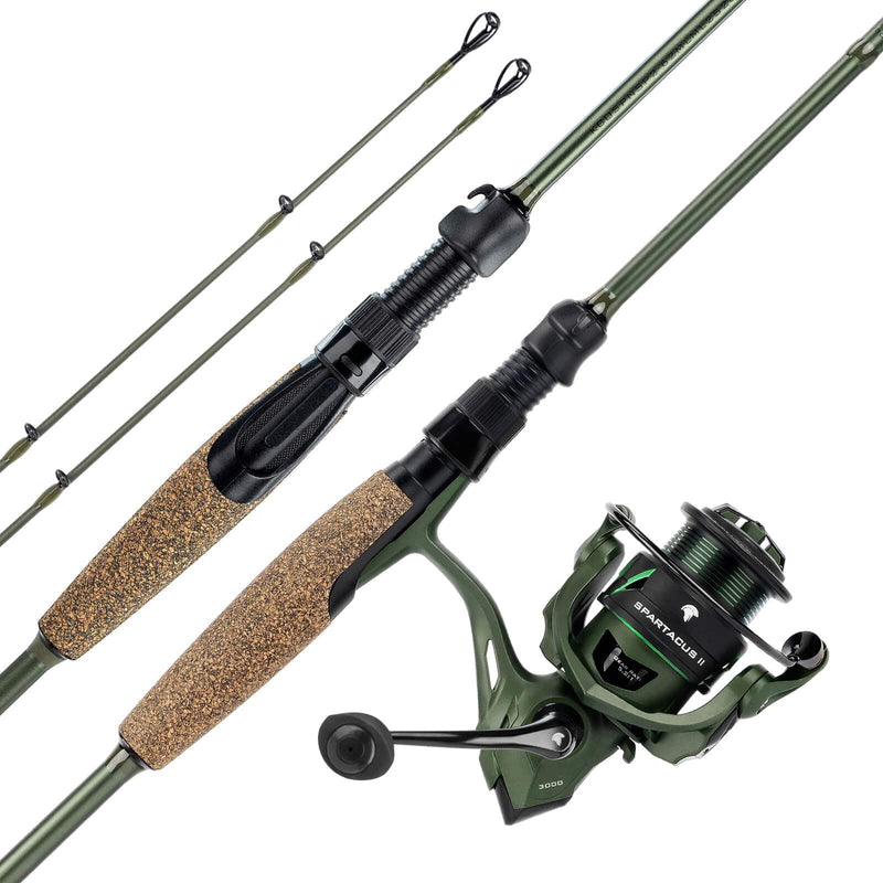 Spartacus II Twin-Tip Spinning Fishing Rod and Reel Combo