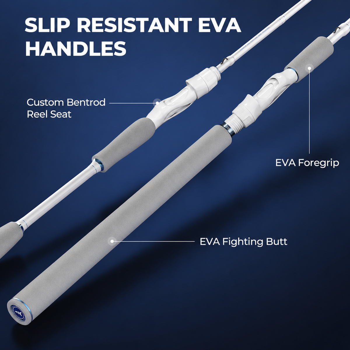 Contoured EVA Handles and Fighting Butt