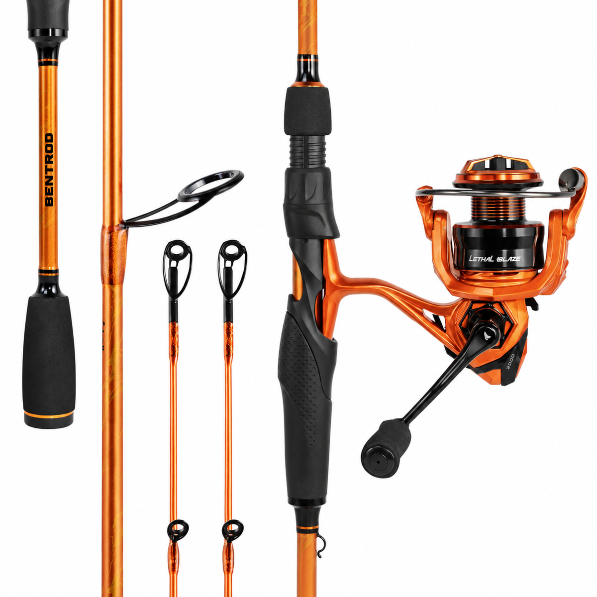 Lethal Blaze Twin-Tip Spinning Fishing Rod and Reel Combo