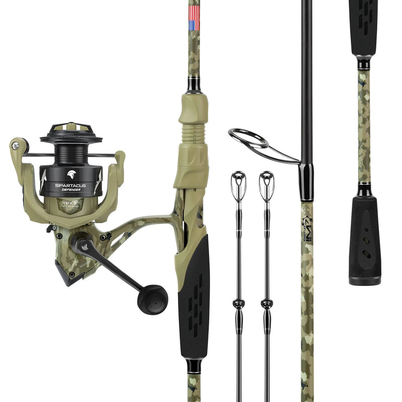 Spartacus Defender Twin-Tip Spinning Rod and Reel Combo