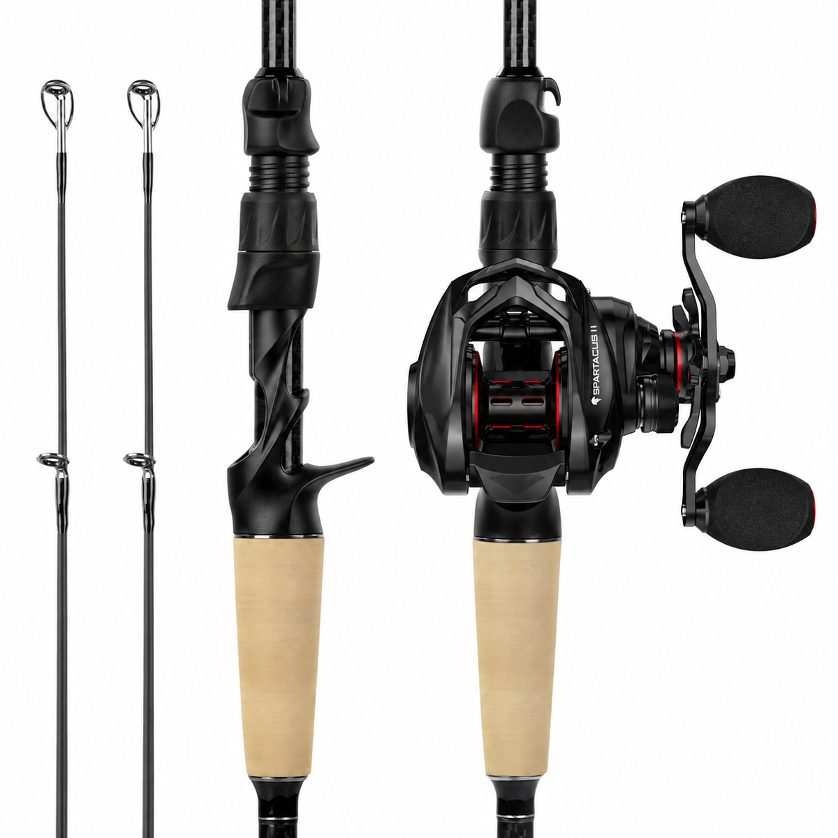 Spartacus II Twin-Tip Baitcaster Rod and Reel Combo
