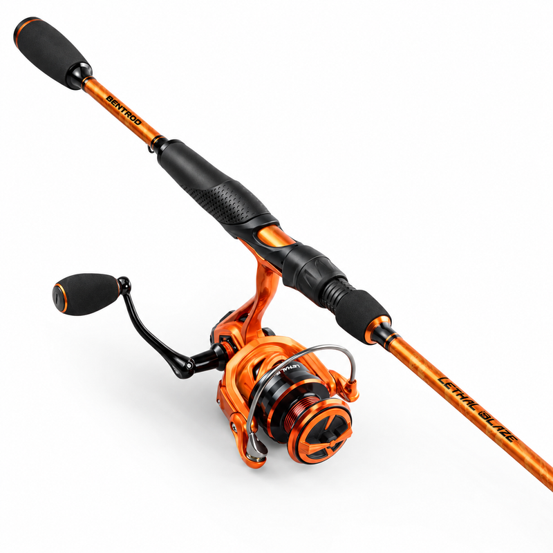 Lethal Blaze Twin-Tip Spinning Fishing Rod and Reel Combo