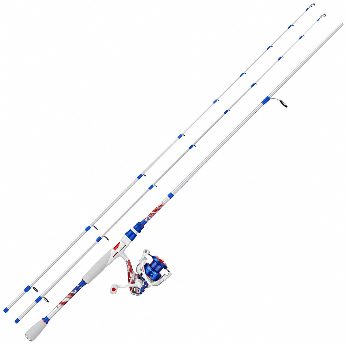 Royale Legend Patriot Twin-Tip Spinning Rod and Reel Combo