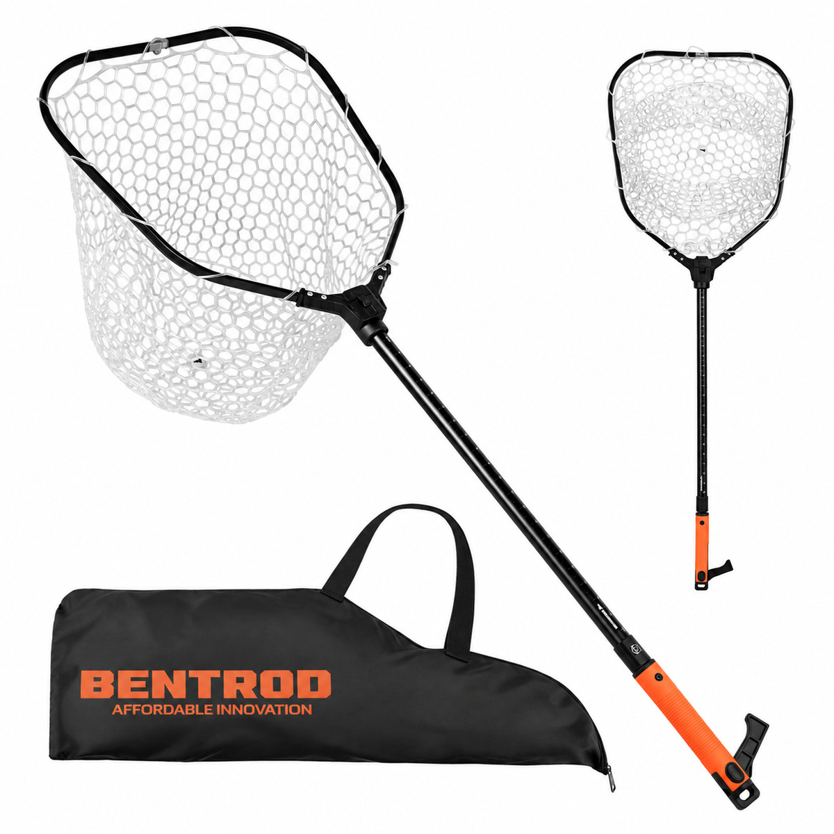 Brutus Foldable Extendable Fishing Net With Boat Hook