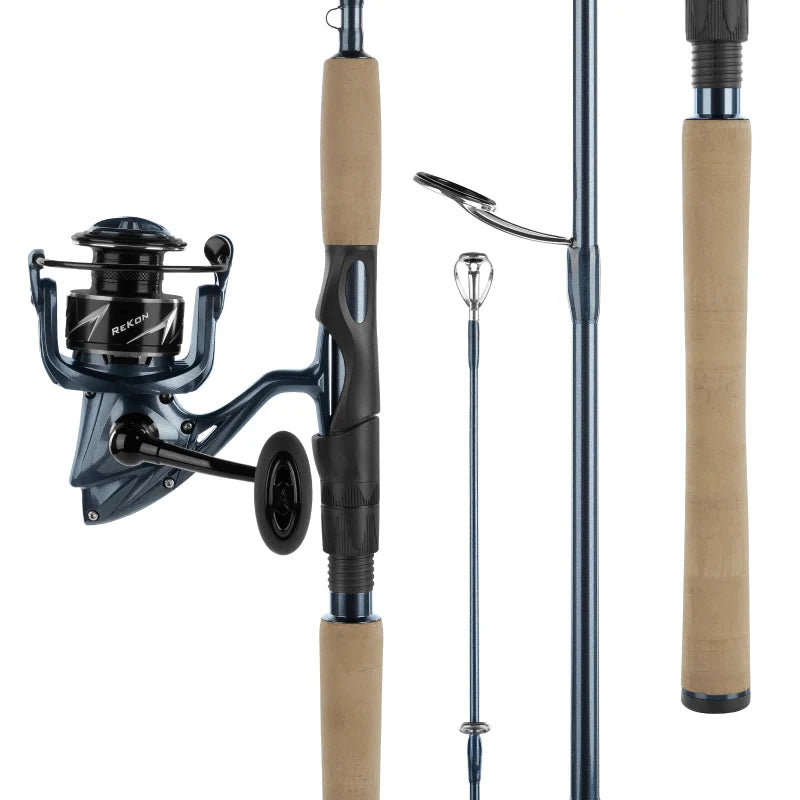 ReKon Saltwater Spinning Fishing Rod and Reel Combo