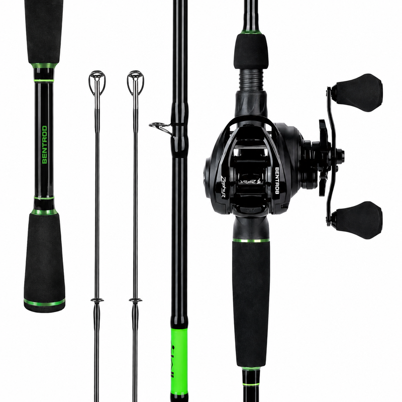 Zephyr Dual-tip Baitcaster Rod and Reel Combo