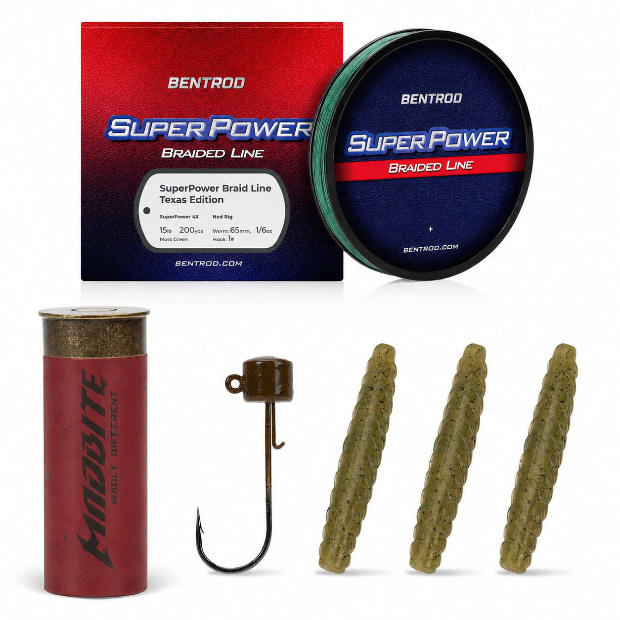 Superpower Braided Fishing Line and Lure Kit