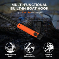Brutus Foldable Extendable Fishing Net With Boat Hook