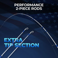 Royale Legend Patriot Twin-Tip Spinning Rod and Reel Combo