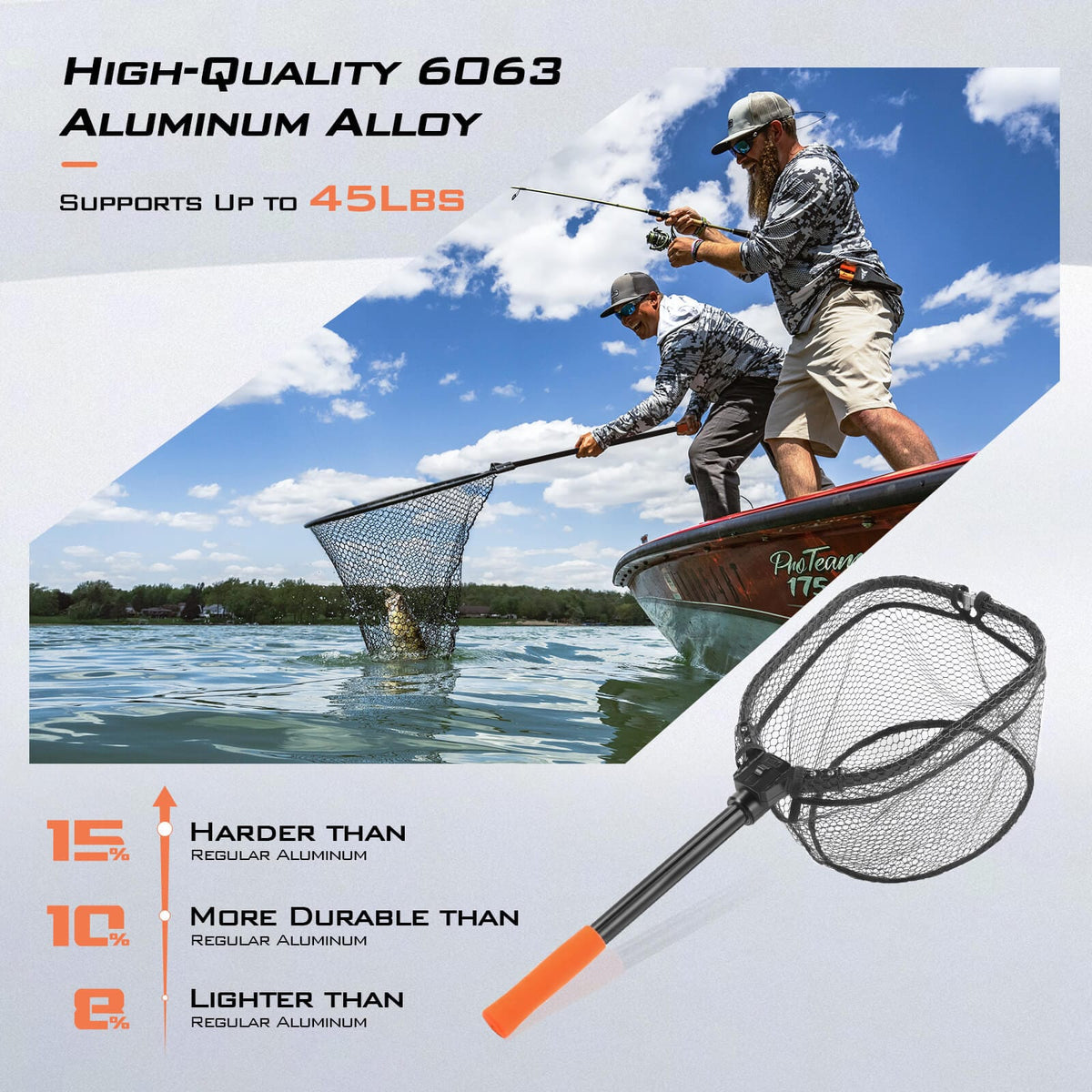 Brutus Foldable Extendable Fishing Net