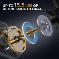 Lethal Phantom Twin-Tip Baitcaster Rod and Reel Combo