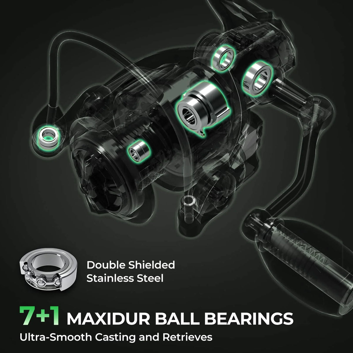 Spartacus II Twin-Tip Spinning Fishing Rod and Reel Combo