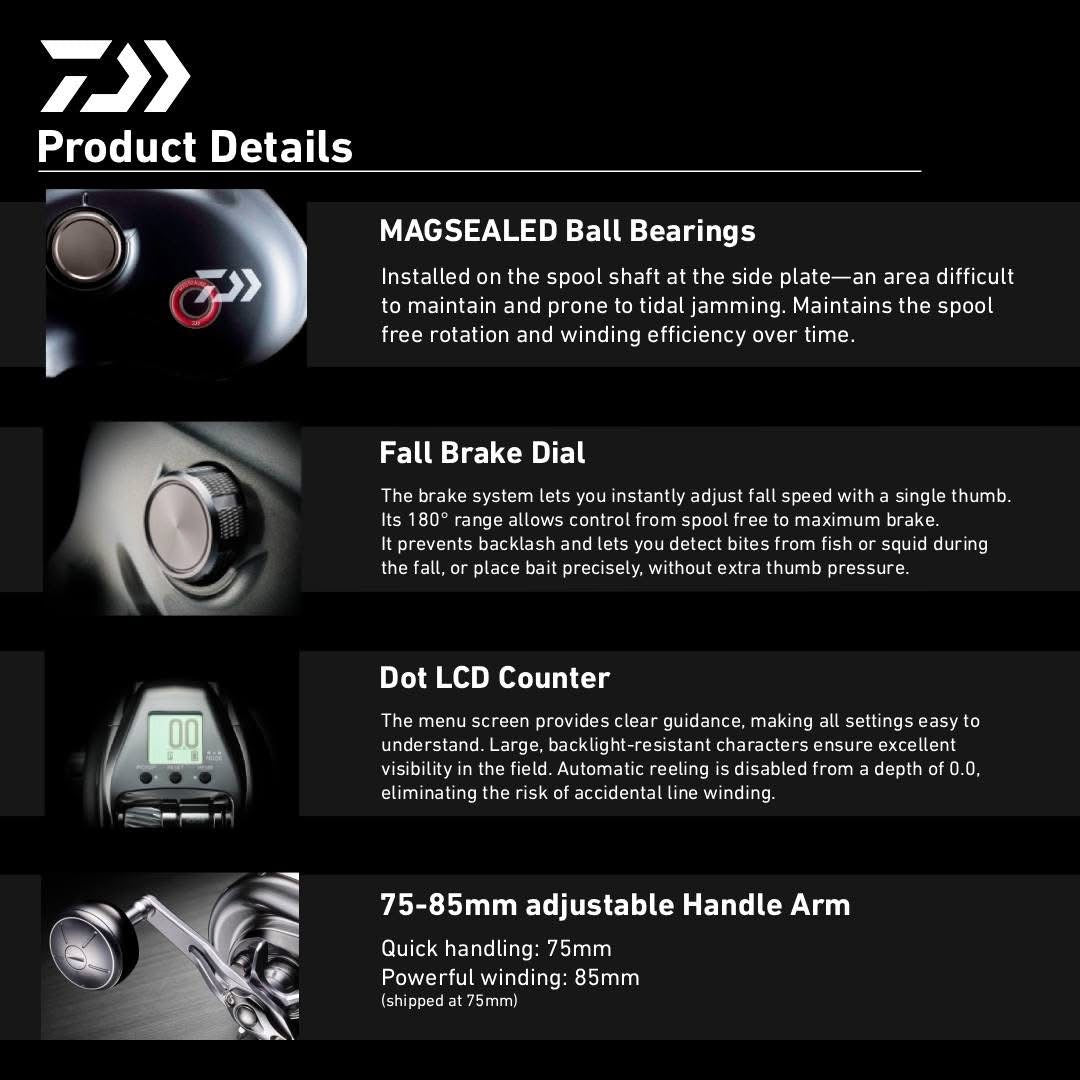 BenTrod Daiwa 2026 Seaborg 500J Electric Reel