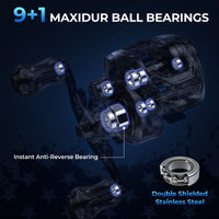 Royale Legend Patriot Twin-Tip Baitcaster Rod and Reel Combo