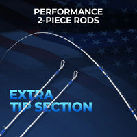 Royale Legend Patriot Twin-Tip Baitcaster Rod and Reel Combo