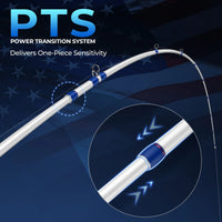 Royale Legend Patriot Twin-Tip Baitcaster Rod and Reel Combo