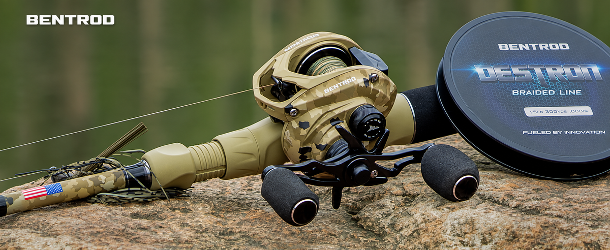 BenTrod Spartacus Defender Twin-Tip Combo, built for bass, trout, walleye, and more.