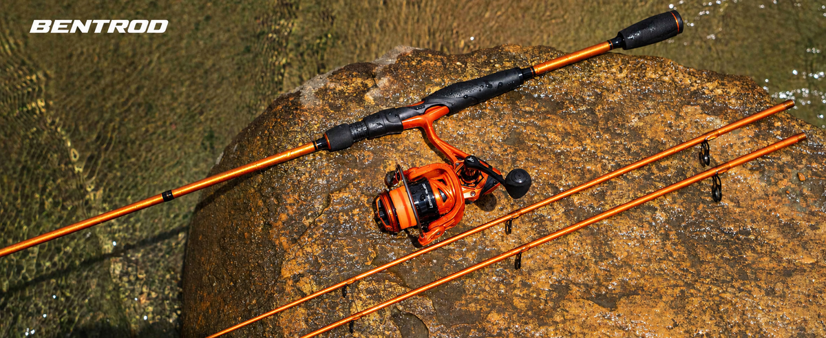 The BenTrod Lethal Blaze Twin-Tip Spinning Combo is ideal for bass, trout, walleye, and inshore fishing.