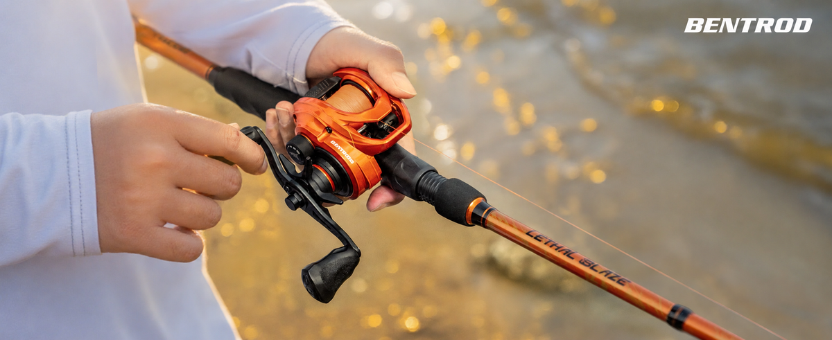 The Bentrod Lethal Blaze Twin-tip Casting Combo is ideal for bass, trout, walleye, and inshore fishing.