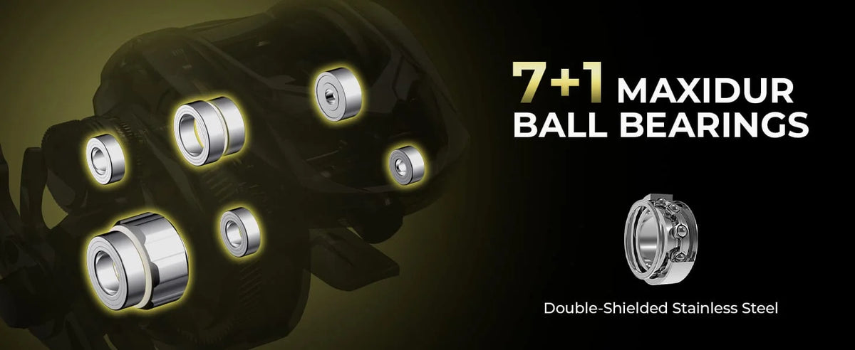 Weighing just 6 oz, the KastKing Spartacus Defender delivers ultra-light handling, 17.6 lb max drag, smooth 7+1 MaxiDur bearings, and precise DualBalance™ magnetic braking with durable aluminum/brass gearing.