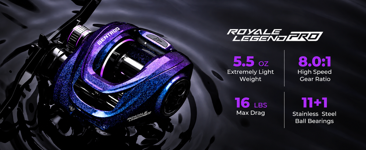 With a fast 8.0:1 gear ratio, 16 lbs of smooth drag, and 11+1 MaxiDur stainless steel bearings, this 5.5-ounce reel delivers quick retrieves and ultra-smooth performance. Perfect for versatile baits and techniques.
