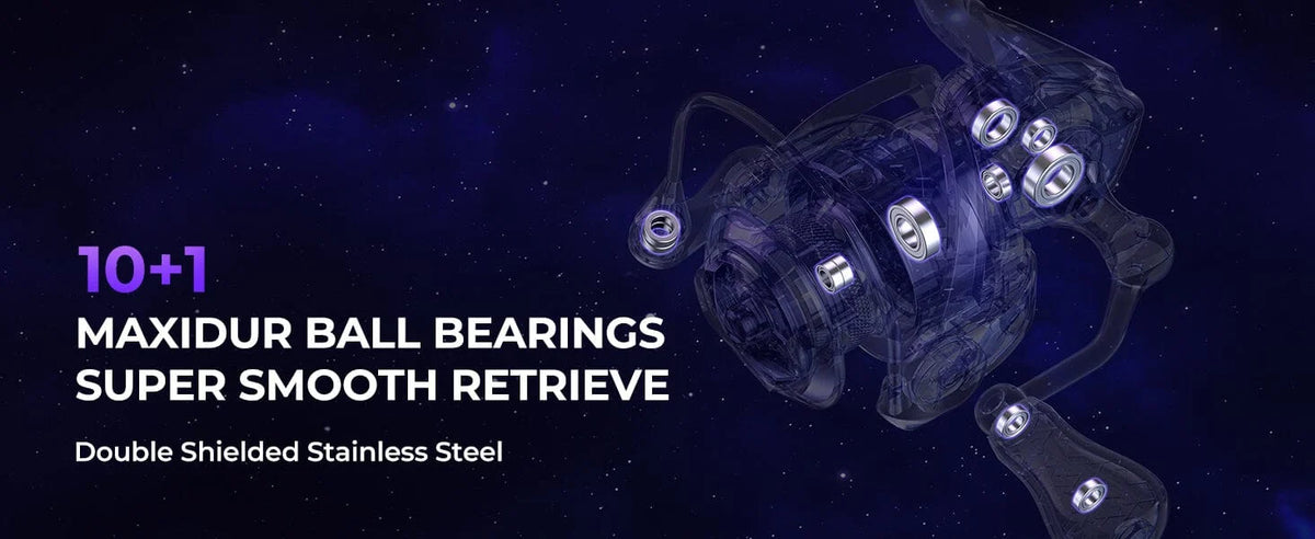 This innovation, coupled with a 10+1 MaxiDur double shielded stainless steel ball bearings system, guarantees smooth, reliable operation in diverse environments.