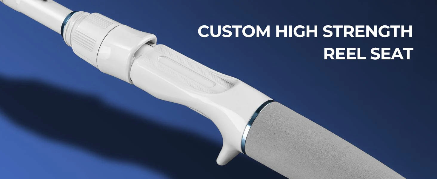 We finish the rods with contoured EVA handles and fighting butt, so the rods feel great in your hand and provide all day comfort.