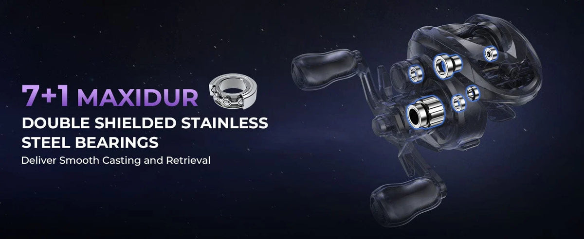 The Kestrel SE Baitcasting Reel combines a feather-light design with rock-solid rigidity.