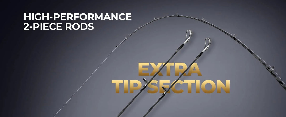 IM6 graphite construction with PTS technology delivers lightweight sensitivity and one-piece-like power, while the twin-tip design adds versatility and backup convenience.