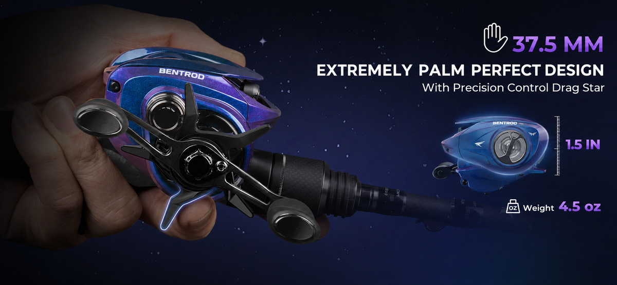 The Kestrel SE Baitcasting Reel combines a feather-light design with rock-solid rigidity.