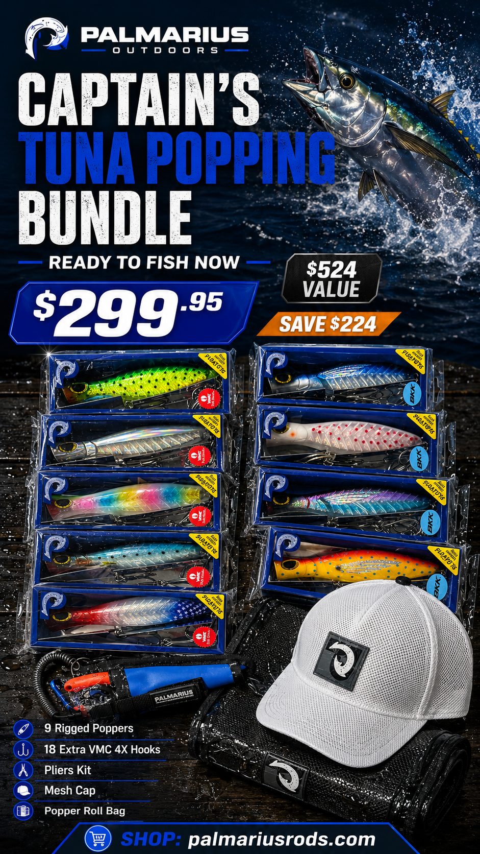 BenTrod Captain's Tuna Popping Bundle